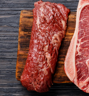 Skirt steak pack, a favorite for quick grilling