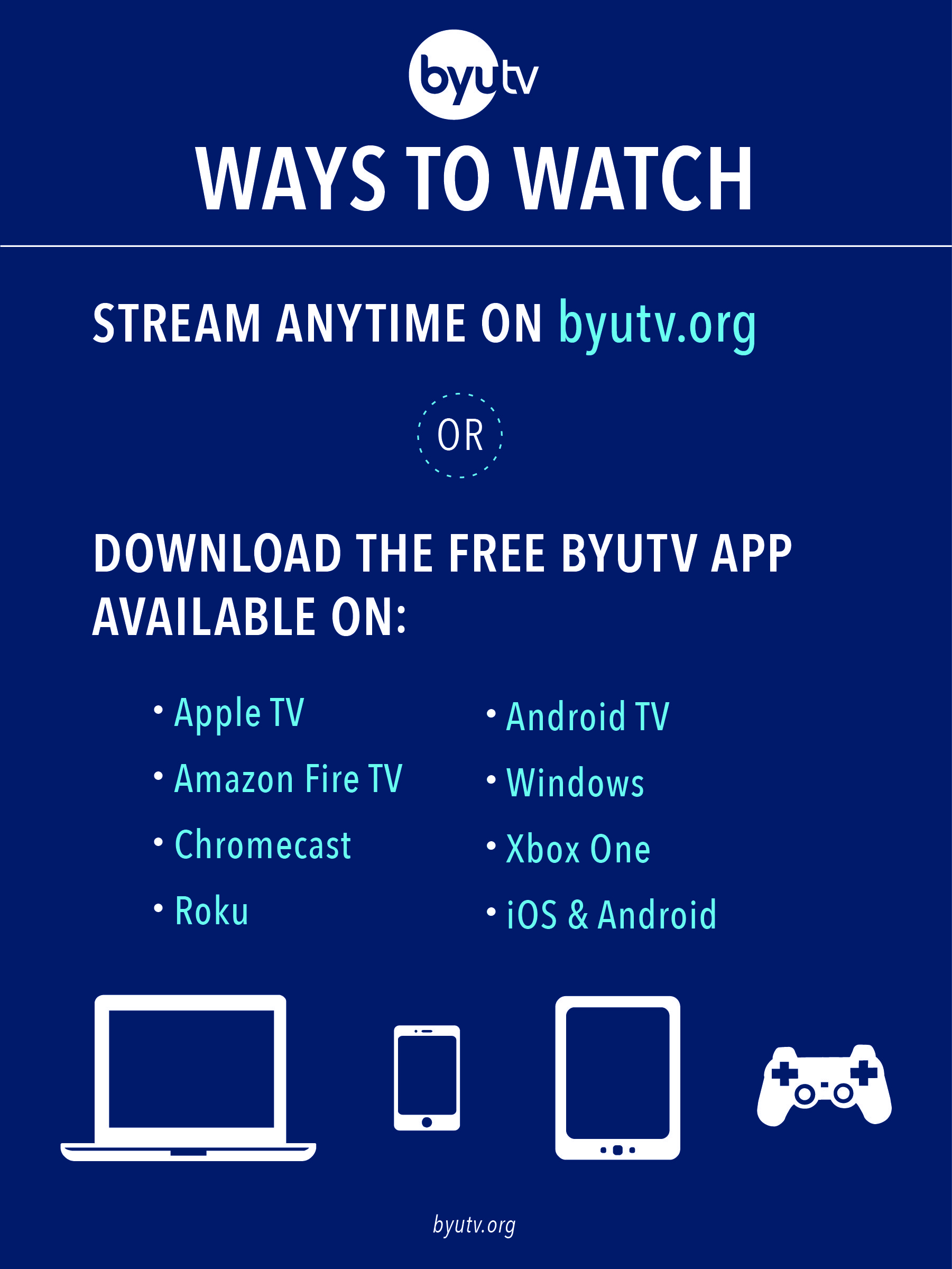 How to Watch BYUtv BYUtv