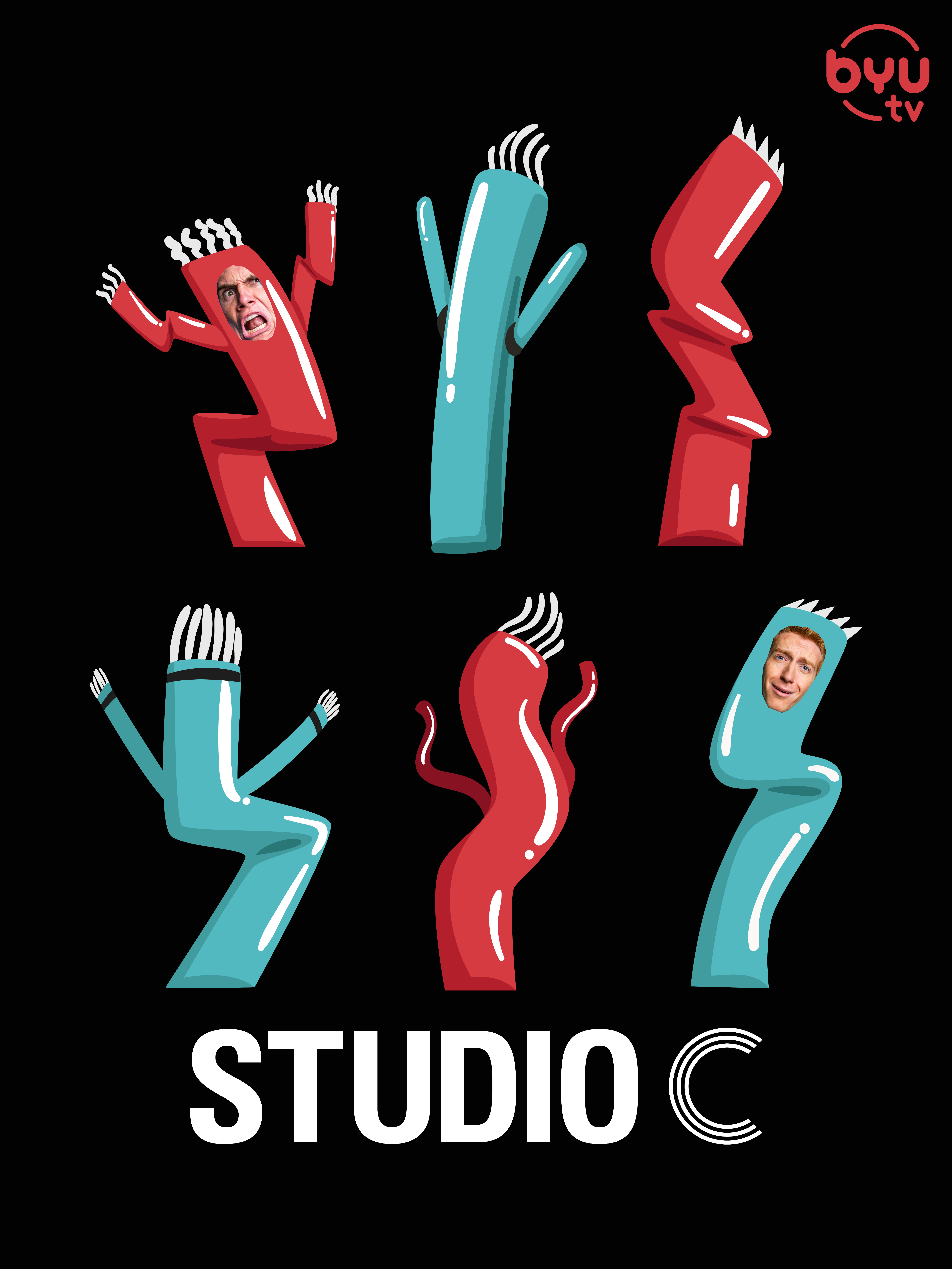 Studio C Wallpaper "Inflatable Tube Men" BYUtv