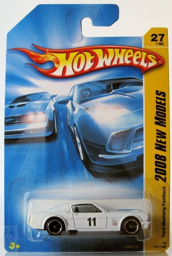 Hot Wheels Ford Mustang Fastback 2008 New Models White