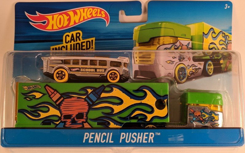 hot wheels pencil pusher