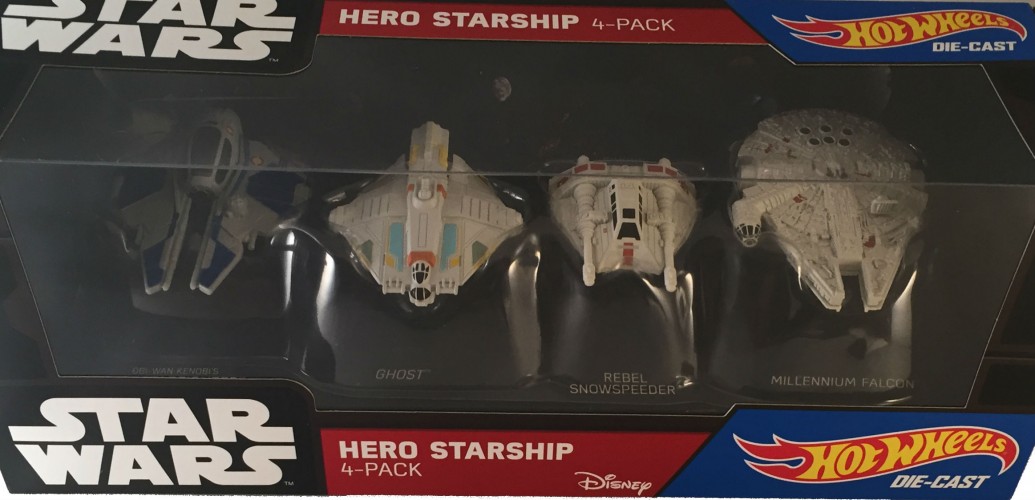 Hot Wheels Star Wars Hero Starship 4-Pack DGN54