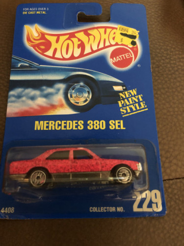 hot wheels 380 sel 1991