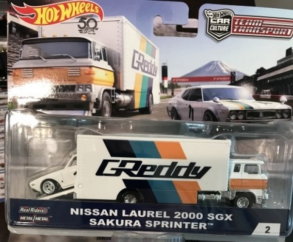1//64 Hot Wheels Team Transport Nissan Laurel 2000 SGX Sukura Sprinter