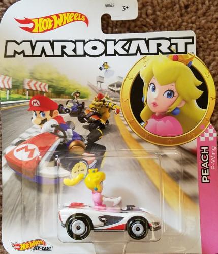 mario kart hot wheels peach