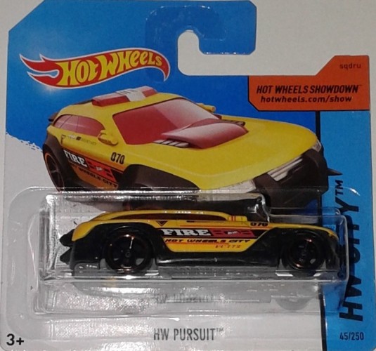 HW HOT WHEELS 2014 HW CITY #45//250 HW PURSUIT HOTWHEELS RED//WHITE FIRE DEPARTMNT
