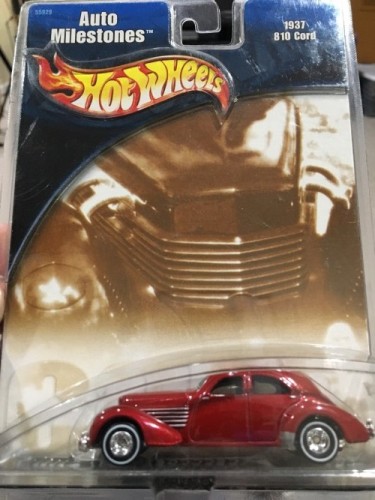 HOT WHEELS AUTO MILESTONES 1937 810 CORD RED HOT WHEELS AUTO MILESTONES 1937 810 CORD RED