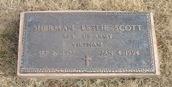 SCOTT (VETERAN VIET), SHERMAN LESLIE - Baca County, Colorado | SHERMAN LESLIE SCOTT (VETERAN VIET) - Colorado Gravestone Photos