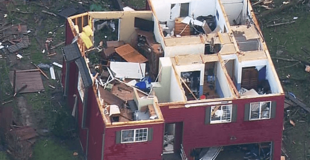 Rare strong tornado rips roofs off homes near Seattle (PHOTOS)