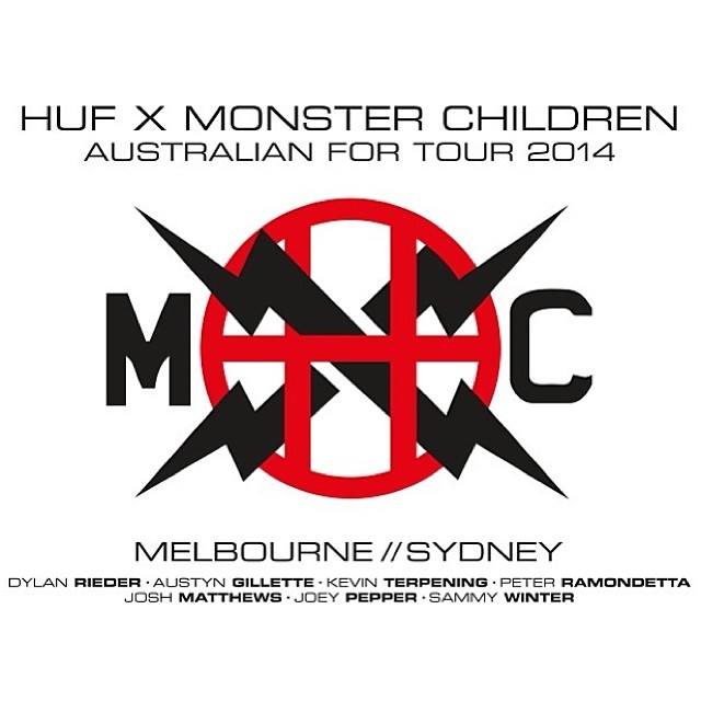 HUF. It's Australian For Tour.