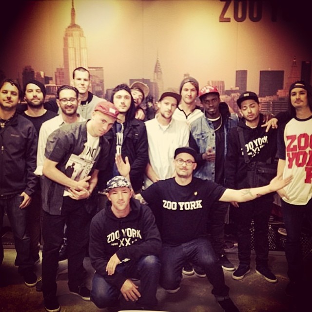 The Zoo York crew are half way