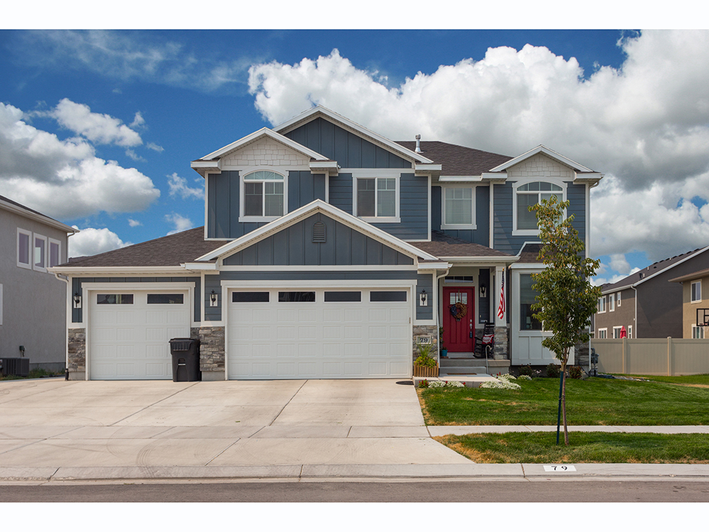 27729 Don't miss out on this beautifully appointed, turn key, Vineyard home! Built in 2016, this home is picture perfect, with a decorator's touch! Conveniently located to I-15, movie theaters, splash pad, jogging/bike paths, , UVU and BYU, Utah Lake, and Provo Canyon. Awesome neighborhood and community with NO HOA!! 4 car garage, large RV pad, shiplap galore, quartz counter-tops, large laundry room, large unfinished basement to make your own, stainless appliances, gas range, and more.