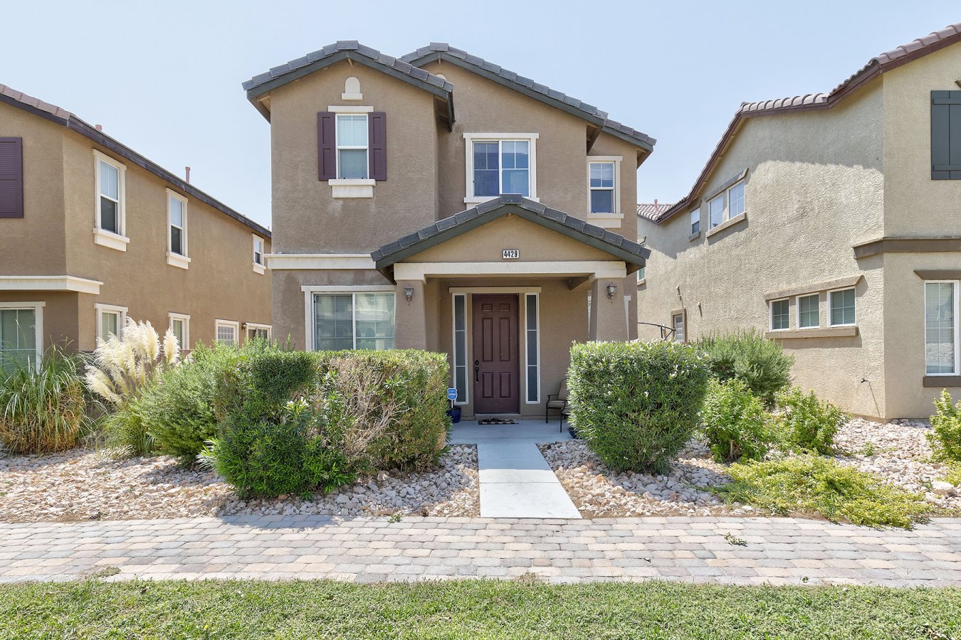 28076 Cozy and well maintained turn key 2 story home in north las vegas! Pride of ownership shows throughout home. Kitchen boasts granite counter tops w/breakfast bar and eat in kitchen. Separate dining and family rooms on 1st floor!! Upgraded wood staircase with landing takes you upstairs to 4 bedrooms & laundry room. This home shows like a model!! Community pool, park and much more! Look no further, this property is a must see!!!