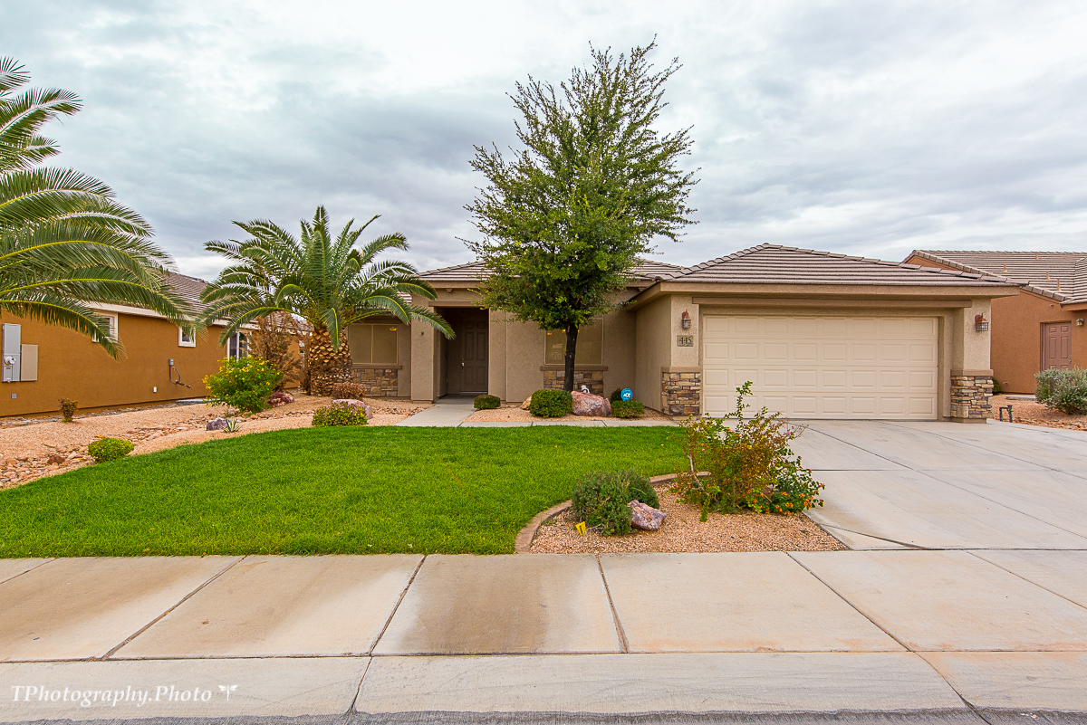 28419 Dream home with upgrades and from the moment you walk into this charming 3 bedroom 2 bath home in Trailside you will love it. Upgraded carpet, lighting and granite counter tops. Large entry way to a vaulted ceiling living room. The kitchen is located to the right of the living room and offers a large pantry and a dinning area. This kitchen has upgraded appliances, double ovens for the cook that loves to be cooking. Large master suite with a walk in closet and garden tub in the ensuite. Double sinks and so much more. Move in ready. Backyard is fully fenced and landscaped with a shed for storage and some views of the mountains. Covered patio and privacy with this backyard.