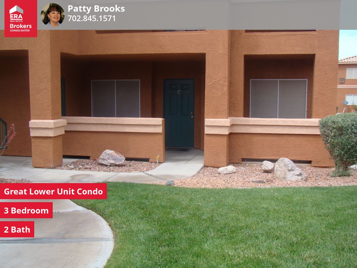 18896 Great lower level 3 bedroom condo. End unit with easy accessibility to the covered parking. Best of all is the area park is right in front with the pool a short walk away.