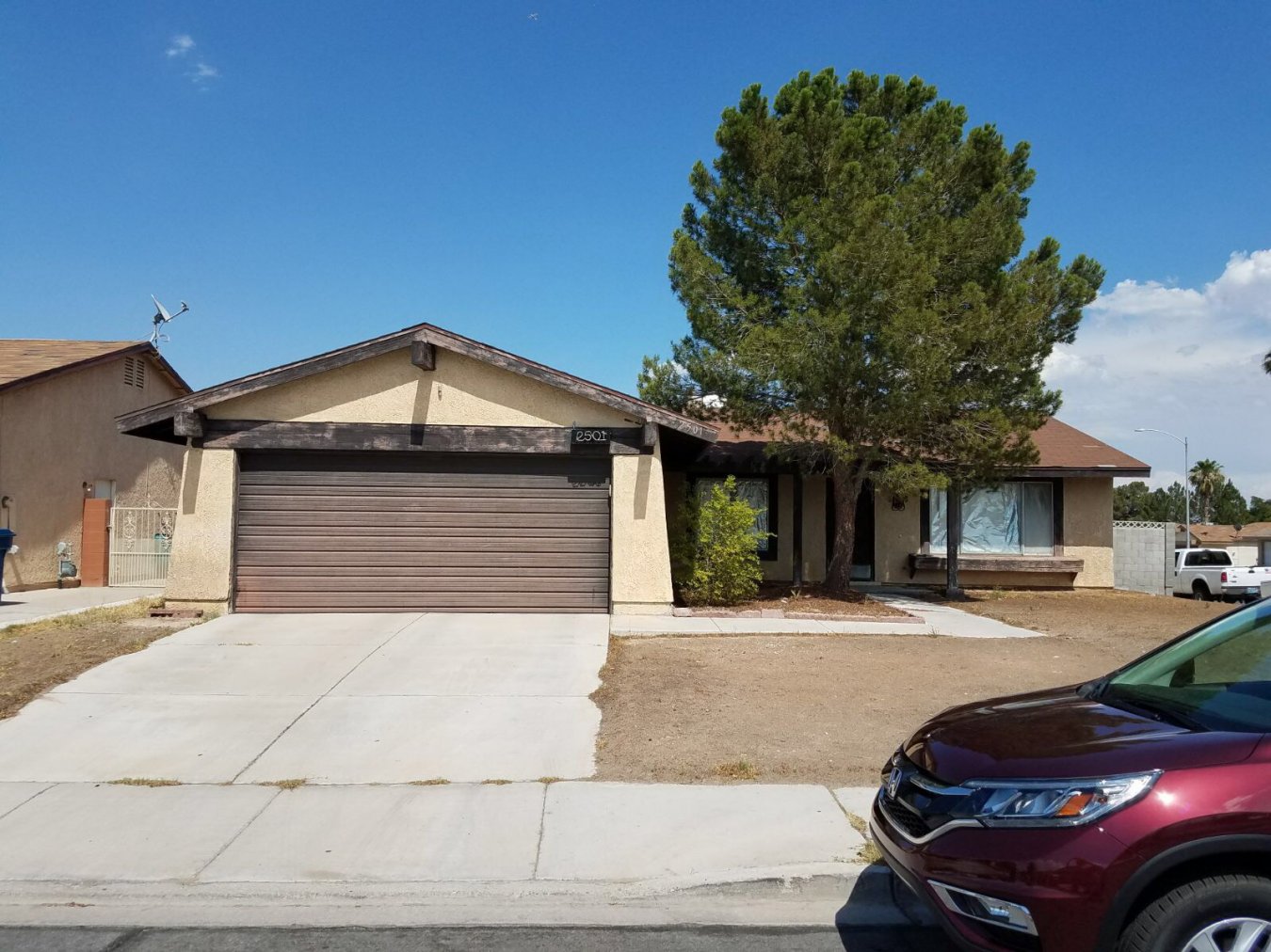 Single story home. 3 Bed, 2 full bath, 2 car garage.
