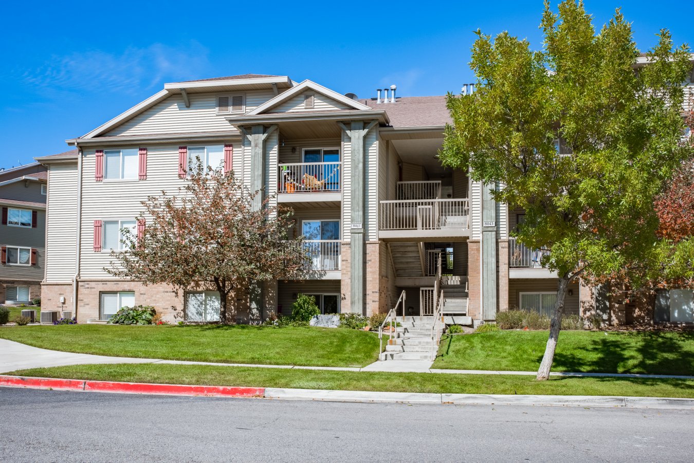 22032 This condo is located on the second floor in the Ranches Community in Eagle Mountain. This condo is well maintained. Alpine School District, great schools; Ranches' walking, hiking, and biking trails. Close to Ranches Golf course. Three large bedrooms; two full baths, master bedroom with walk-in closet. Top of the line stainless steel appliances, dishwasher (Maytag), glass top range (GE) Heavy duty Microwave (GE). Crown molding in master bedroom, hallway, and living room. Laminated floors, carpet in bedrooms, tile in bathrooms and in laundry room. Ceiling fan in master bedroom. Spacious kitchen, lots of cabinet space. Living room, nook area, washer and dryer hook-up with an extra drain. Community swimming pool, hot tub, gym, large clubhouse for family and friends events. Fully maintained landscape with mature trees. Playgrounds. Easy access to the surrounding community. Fifty (50) gallons water heater; blinds on windows and sliding door; blinds in Master bedroom and sliding door are new. Balcony with a storage area.