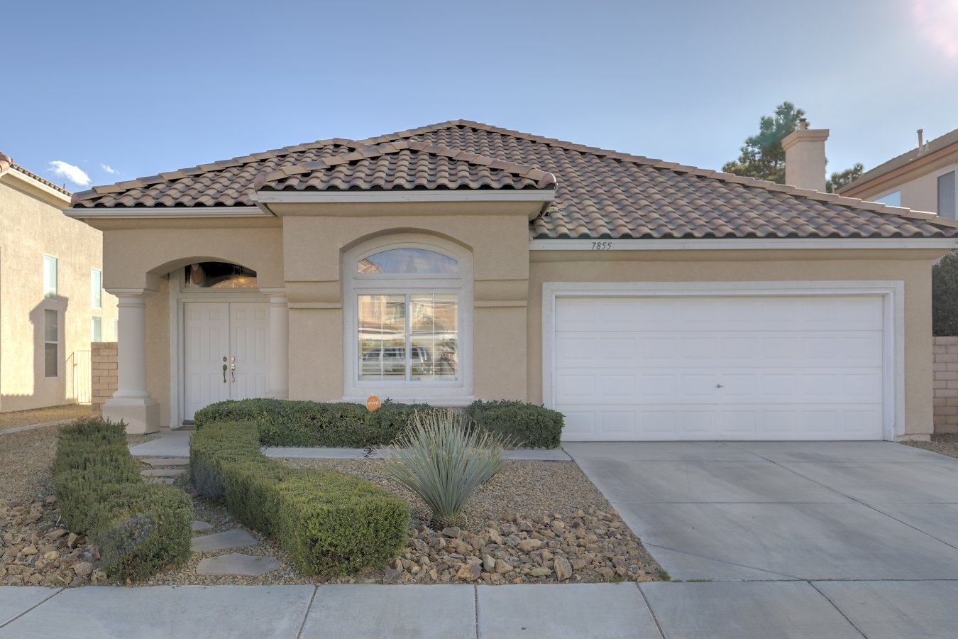 24768 Great 1 story home with lots of upgrades! Granite counters, custom cabinets, upgraded range top,stainless appliances. Spectacular back yard with fenced pool and spa and rock waterfalls,gazebo.Plantation shutters throughout.