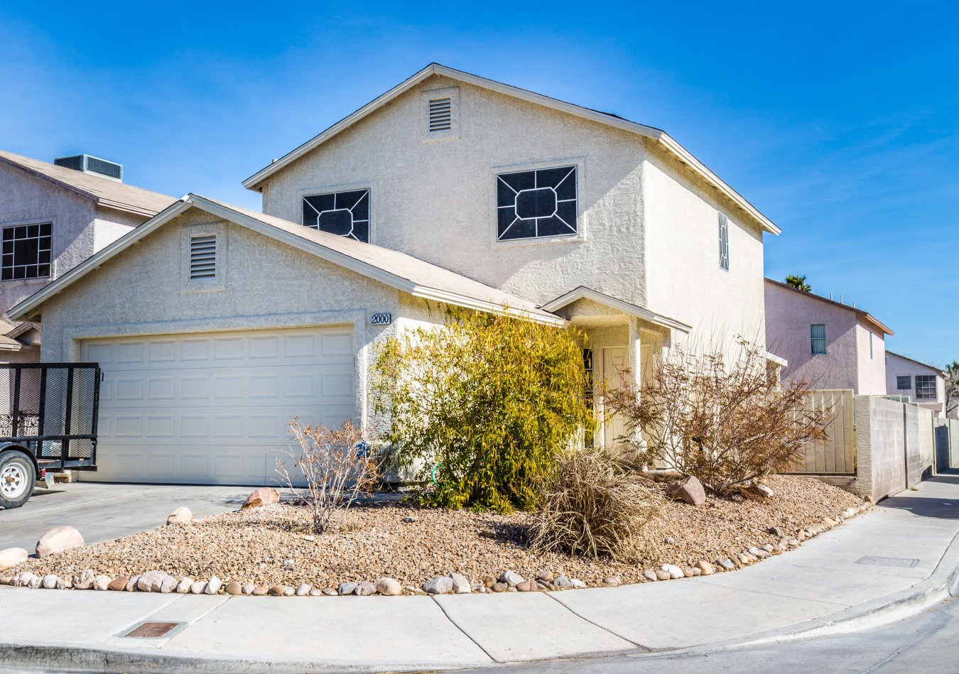 24986 Home is Beautifully ungraded. Kitchen has granite countertops and stainless steel appliances. Laminate floors, new paint and open floor plan. Nice backyard with fenced in pool and coved patio.