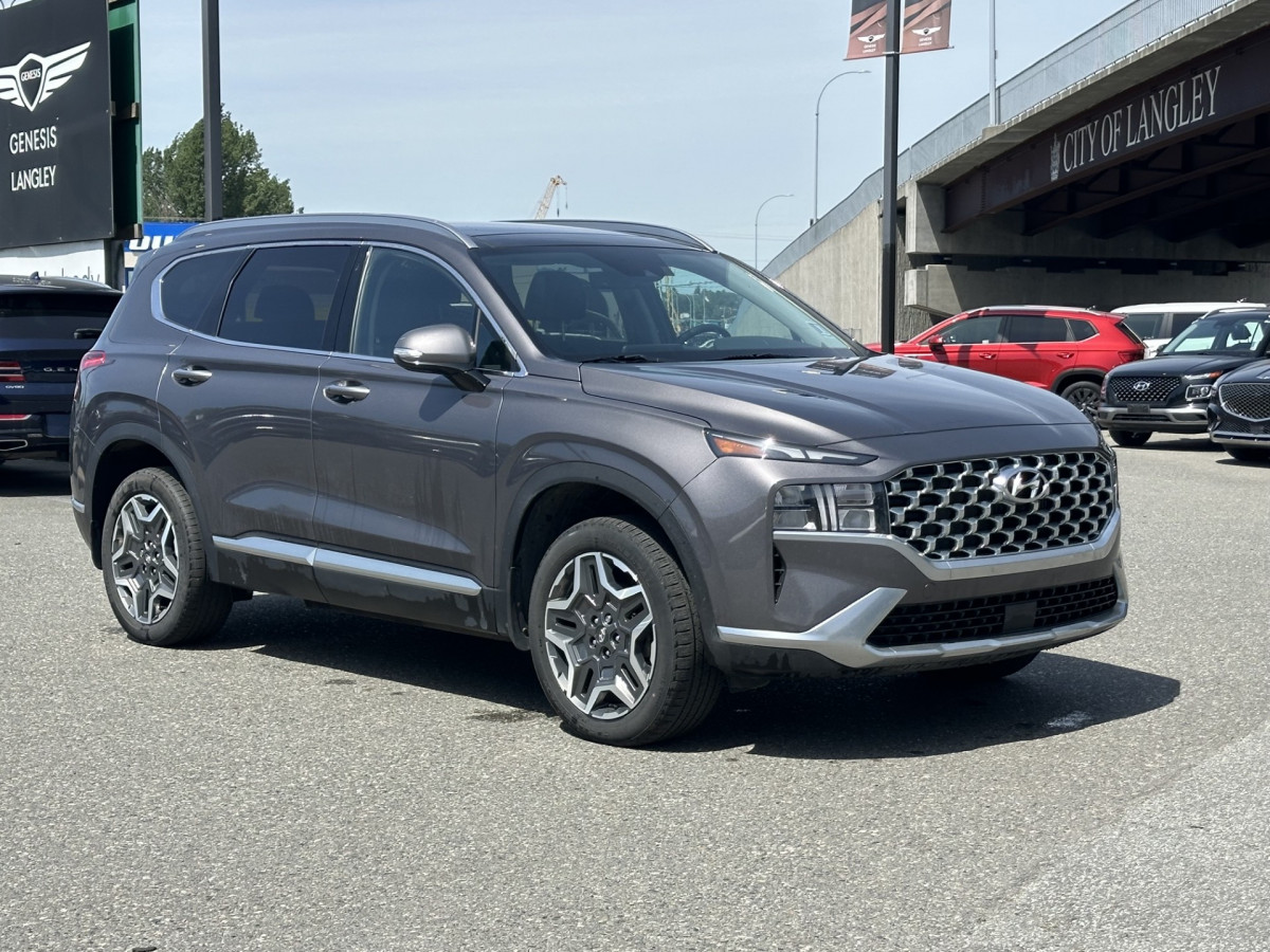 Gray 2023 Hyundai Santa Fe Hybrid Luxury AWD SUV / Crossover Automatic