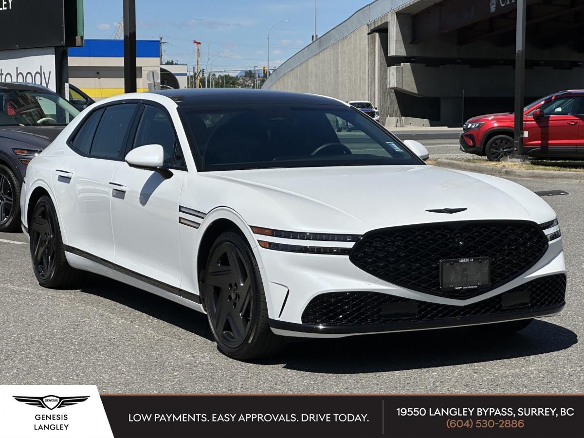 White 2026 Genesis G90 e-SC Prestige Black AWD Sedan Automatic