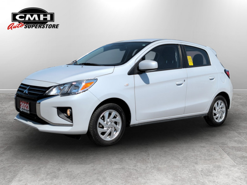 White 2023 Mitsubishi Mirage ES FWD Hatchback Front-Wheel Drive Automatic