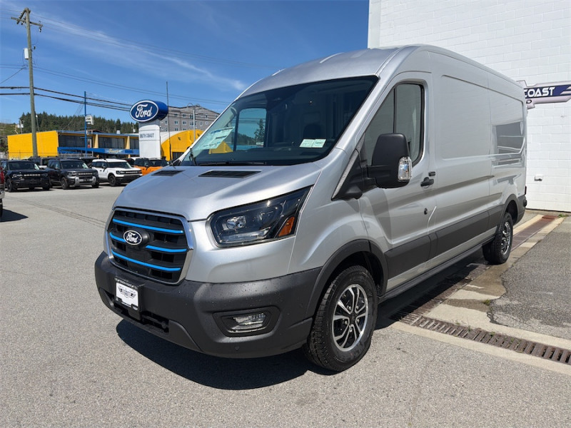 Ingot Silver Metallic 2026 Ford E-Transit 350 Medium Roof LB RWD Van Rear-Wheel Drive Automatic