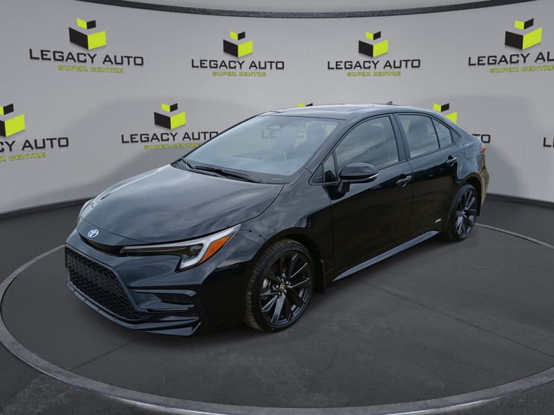 Midnight Black Metallic 2025 Toyota Corolla Hybrid Sedan Automatic