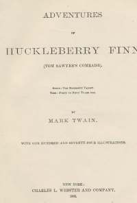 Book cover image for Adventures of Huckleberry Finn
