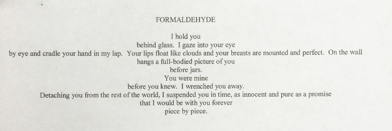 Cover image for post Formaldehyde, by Wolfgoose