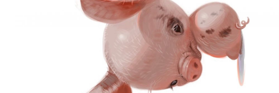 Cover image for post The piglet's ringlet ....., by xlachrymose