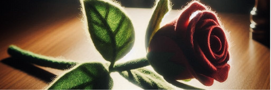 Cover image for post The Felt Rose, by Erallie