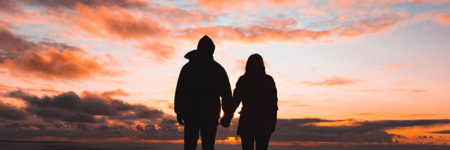 Cover image for post PARALLEL UNIVERSE: "Hold my hand while we stroll around the city during sunset hours.", by potathoughts