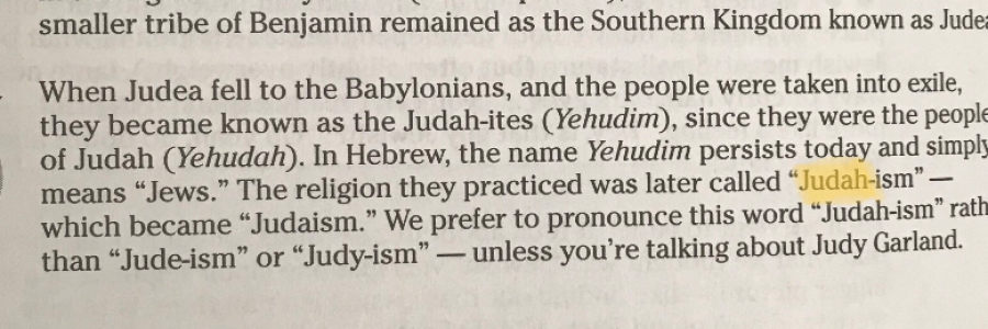 Cover image for post The Mispronunciation of "Judaism", by JCLynne