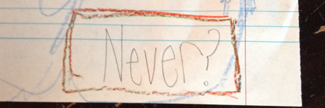 Cover image for post Never, by Elligk1000