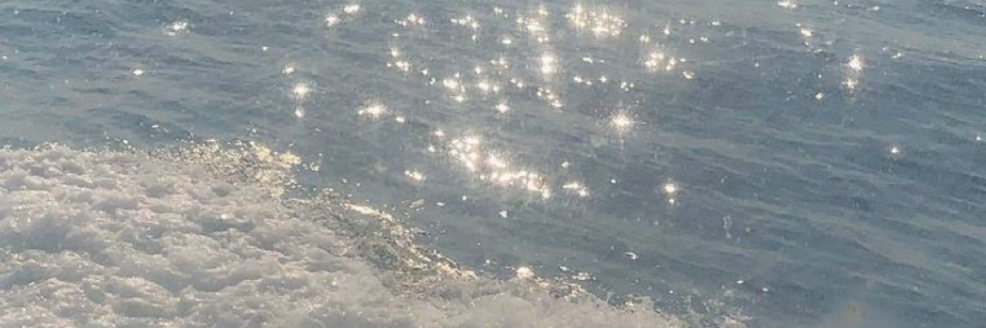 Cover image for post Where blue waves meet the golden sky for one last time., by champagnekitty