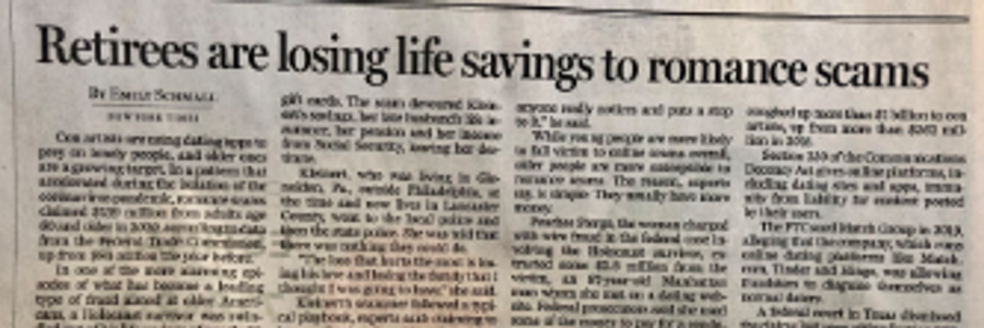 Cover image for post Romancing the Scam, by Fortbruce