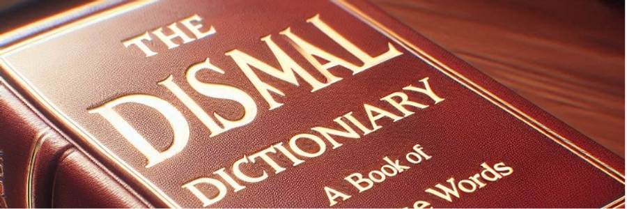 Cover image for post The Dismal Dictionary: A Book of Morose Words, by Erallie