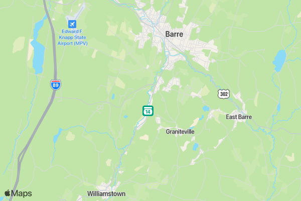 37th annual vermont corporate cup challenge & state agency virtual race location map image