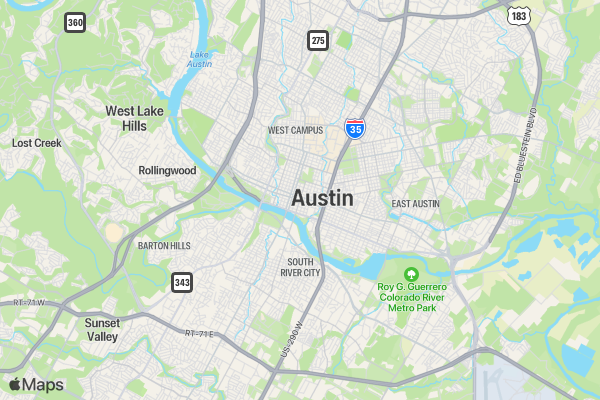 9/11 Heroes Run - Austin location map image