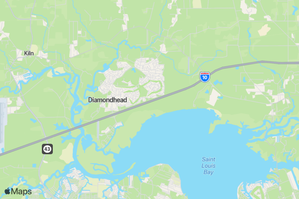 AJ's Kickin' Kawasaki 5K - Diamondhead, MS location map image