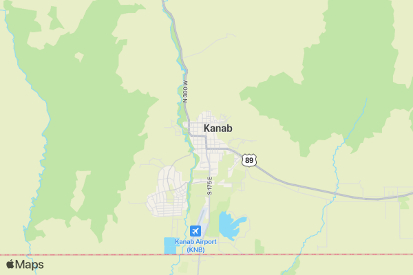 BACKTHEBLUE in Kanab 5K  location map image