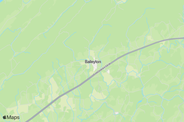 Baileyton 5K RUN location map image