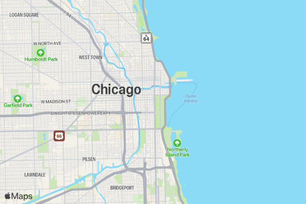 Bank of America Chicago Marathon location map image