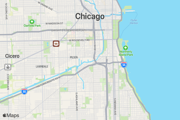 Cupid's Undie Run - Chicago location map image