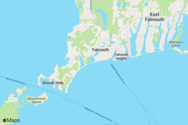 Falmouth Triathlon location map image