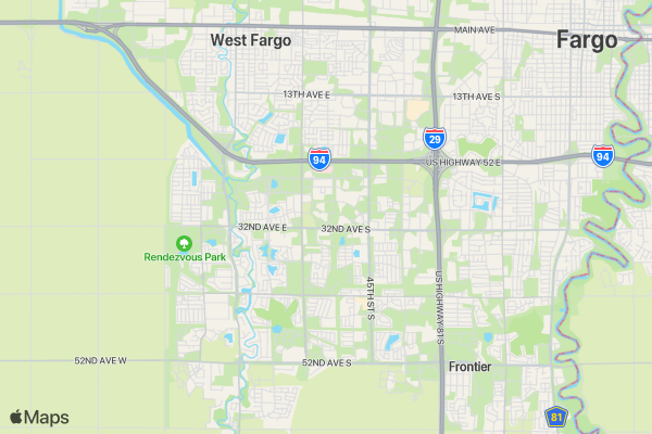 Fargo Bounce and not Break 5K location map image