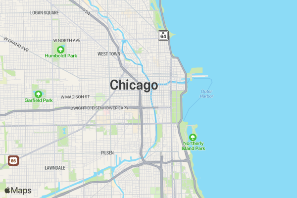 Get Lucky Chicago location map image