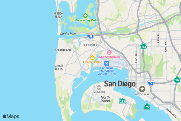 Hope Easter Run 5K/10K/13.1 SAN DIEGO location map image