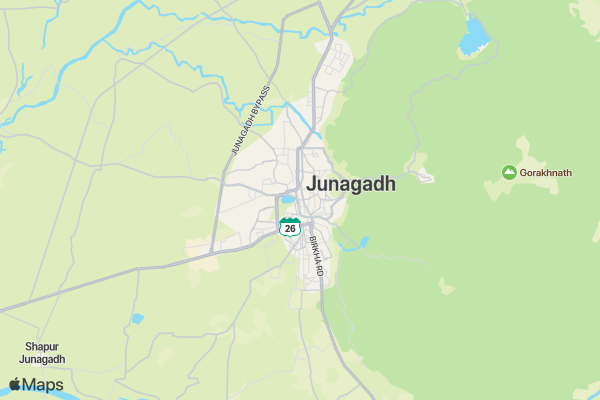 Junagadh marathon 2020 location map image